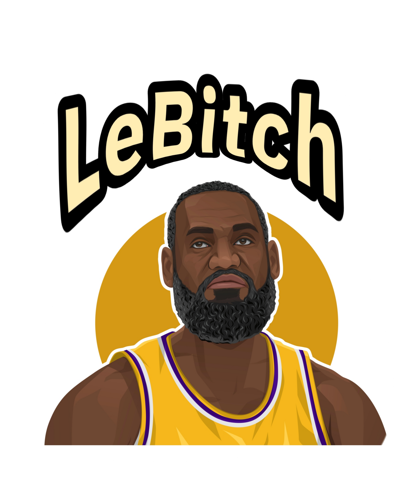 "LeBXtch" decal sticker laptop